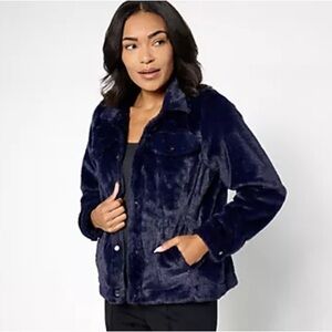 Belle Twilight Faux Fur Jean Jacket